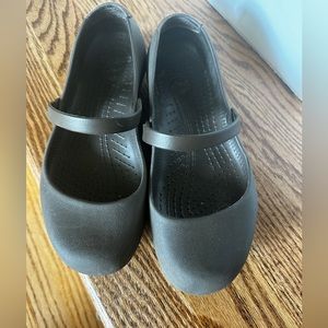 Charcoal gray crocs
